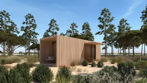Casa modular Chik Kubik del proyecto Bass Modular diseñado para Bass Houses