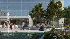 Exterior de las oficinas Citrus diseñado para Touza Arquitectos
