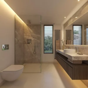 Baño del proyecto Casa Attias diseñado para MOA, Milet Oliver Arquitectos