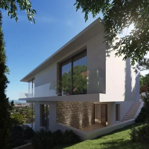 Exterior de una de las propiedades de lujo Eivissa Nova, diseñadas para Jf San Pablo