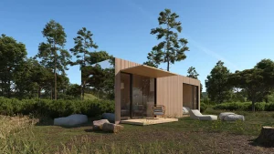 Casa modular Chik Moon del proyecto Bass Modular diseñado para Bass Houses