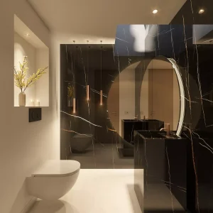 Baño del proyecto Casa Attias diseñado para MOA, Milet Oliver Arquitectos