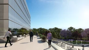 Exterior de las oficinas Citrus diseñado para Touza Arquitectos