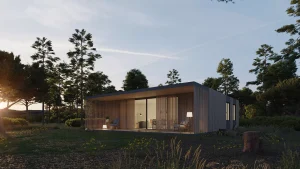 Casa modular Natural del proyecto Bass Modular diseñado para Bass Houses