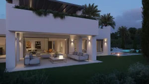 Terraza exterior del proyecto Casa Attias diseñado para MOA, Milet Oliver Arquitectos