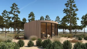 Casa modular Chik Moon del proyecto Bass Modular diseñado para Bass Houses